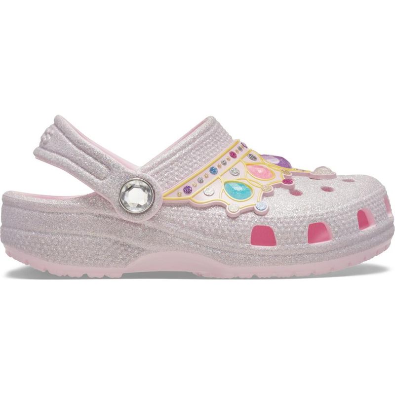 Sandália Crocs Classic Iam Princess Clog Infantil PINK MILK/MULTI