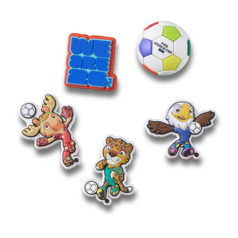 Jibbitz™ Fifa 2026 Pack Com 5 Peças UNICO