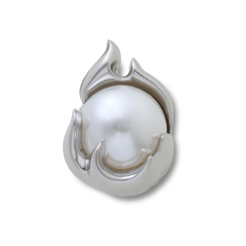 Jibbitz™ Pérola SMT Chama de Prata UNICO - imagem 1