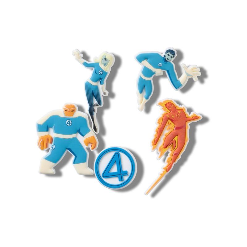 Jibbitz™ Marvel Quarteto Fantástico Pack com 5 Peças UNICO