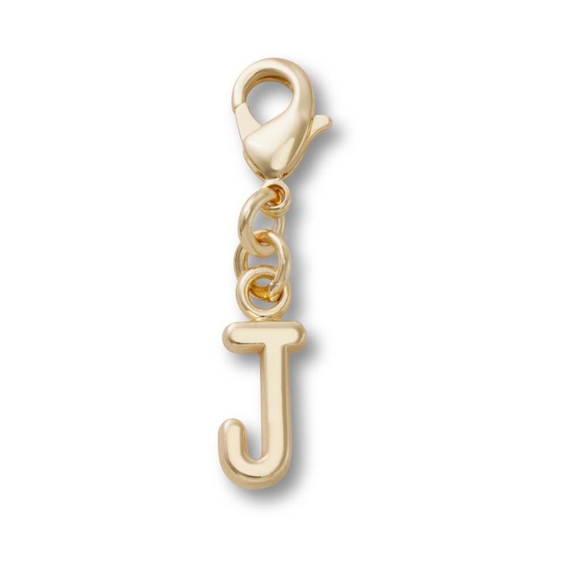 Jibbitz™ Pingente Letra J Dourada UNICO