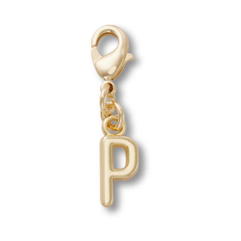 Jibbitz™ Pingente Letra P Dourada UNICO