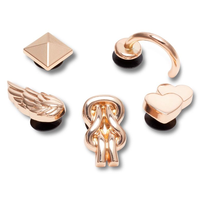 Jibbitz™ Gold Gurl Elevado Pack com 5 Peças UNICO
