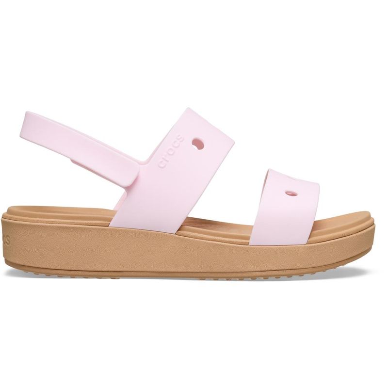 Sandália Crocs Brooklyn Sandal Juvenil PINK MILK/CASHEW