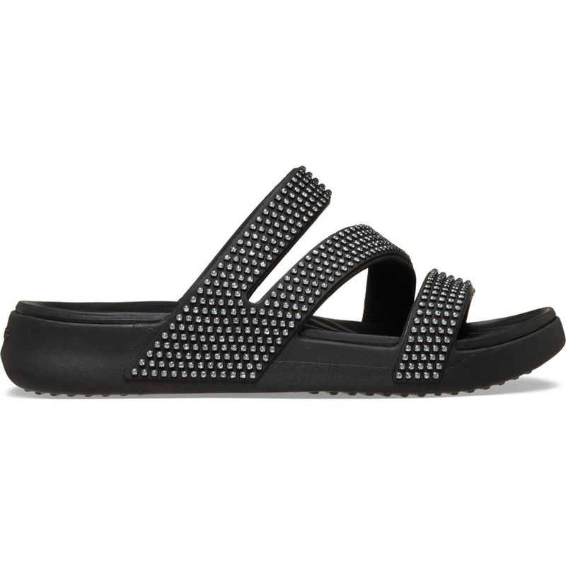 Sandália Crocs Getaway Gems Strappy Sandal BLACK