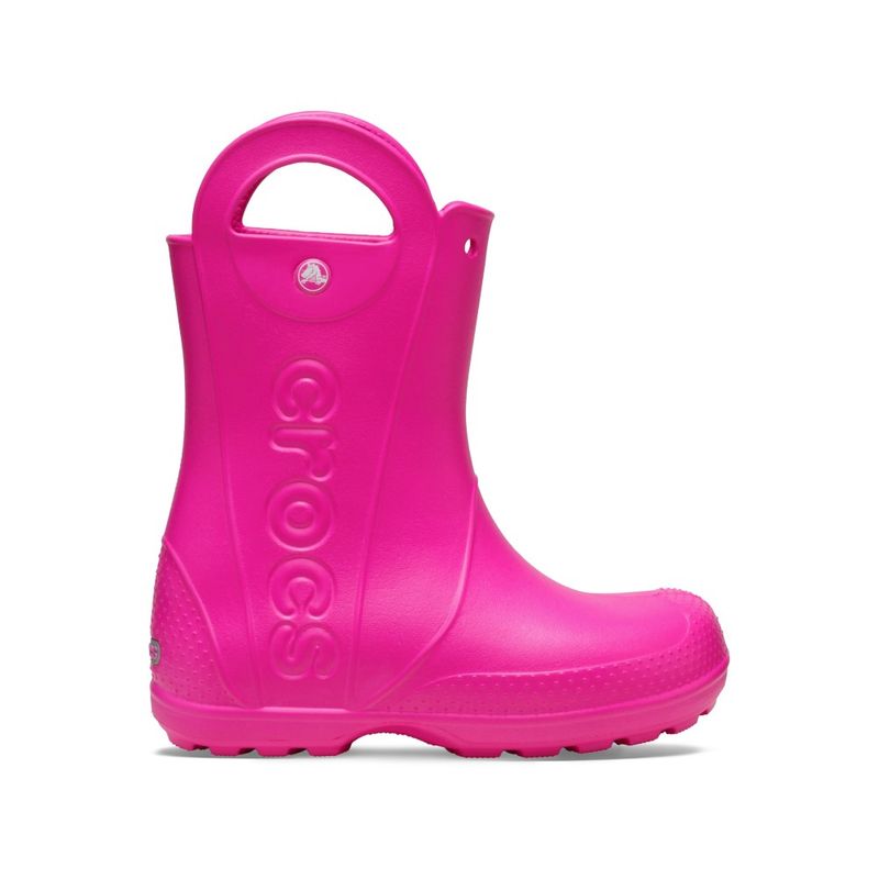Bota Crocs Handle It Rain Boot Juvenil PINK CRUSH