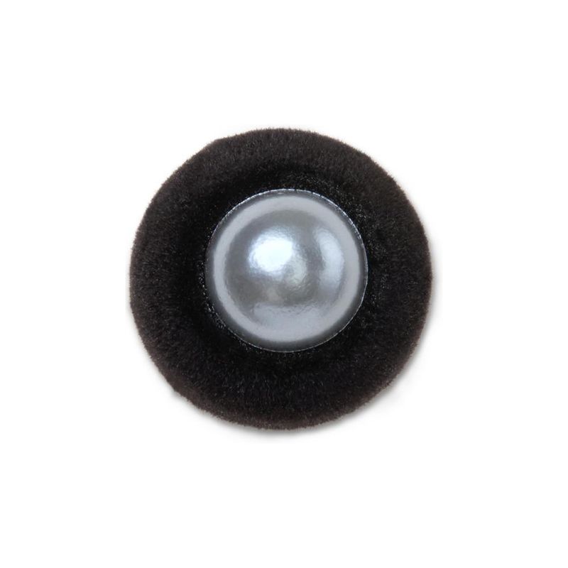 Jibbitz™ Pérola de Veludo Preta UNICA - imagem 1