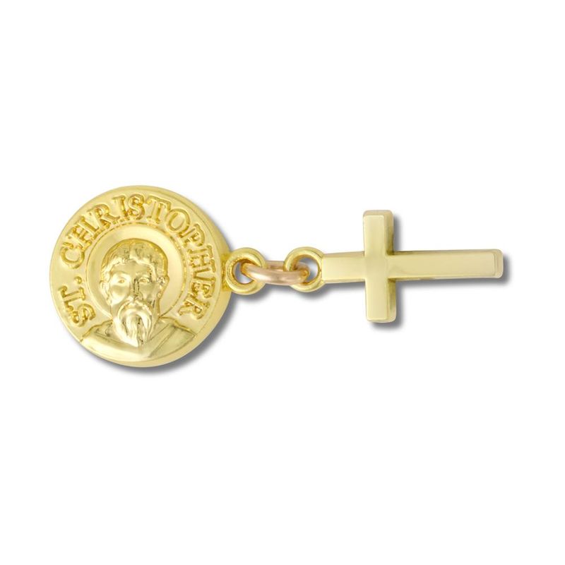 Jibbitz™ Santo e Cruz de Ouro UNICO - imagem 1