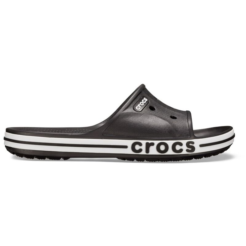 Chinelo Crocs Bayaband Slide BLACK/WHITE