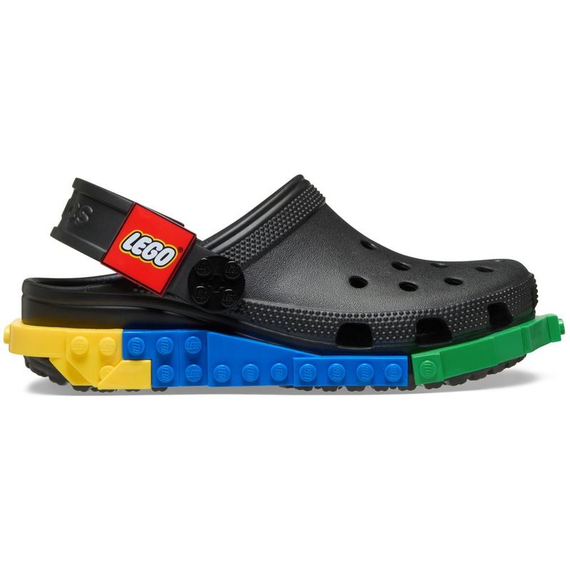 Sandália Crocs Lego System Clog Juvenil BLACK