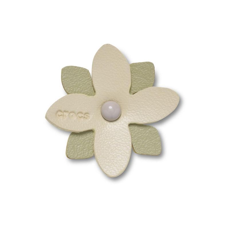 Flor Verde Couro Sintético - imagem 1