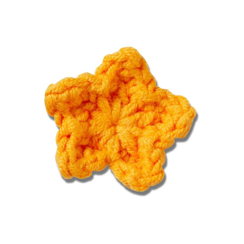 Jibbitz™ Estrela Laranja Crochê Artesanal UNICO - imagem 1