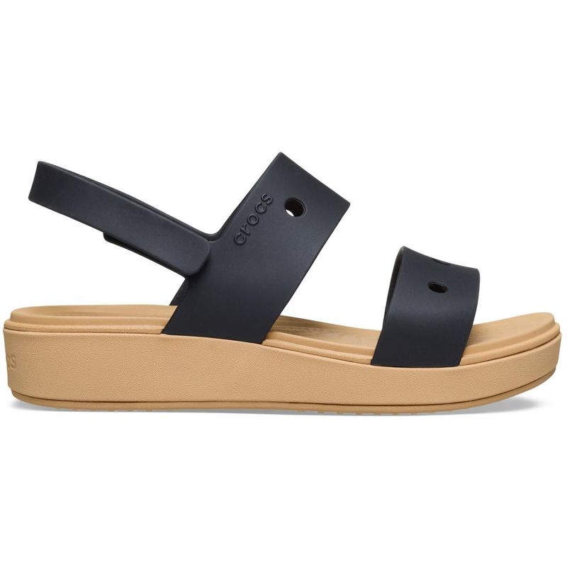 Sandália Crocs Brooklyn Sandal Juvenil BLACK/CASHEW