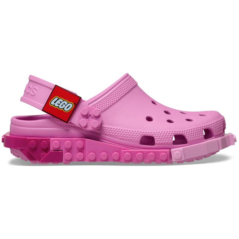 Sandália Crocs Lego System Clog Juvenil TAFFY PINK