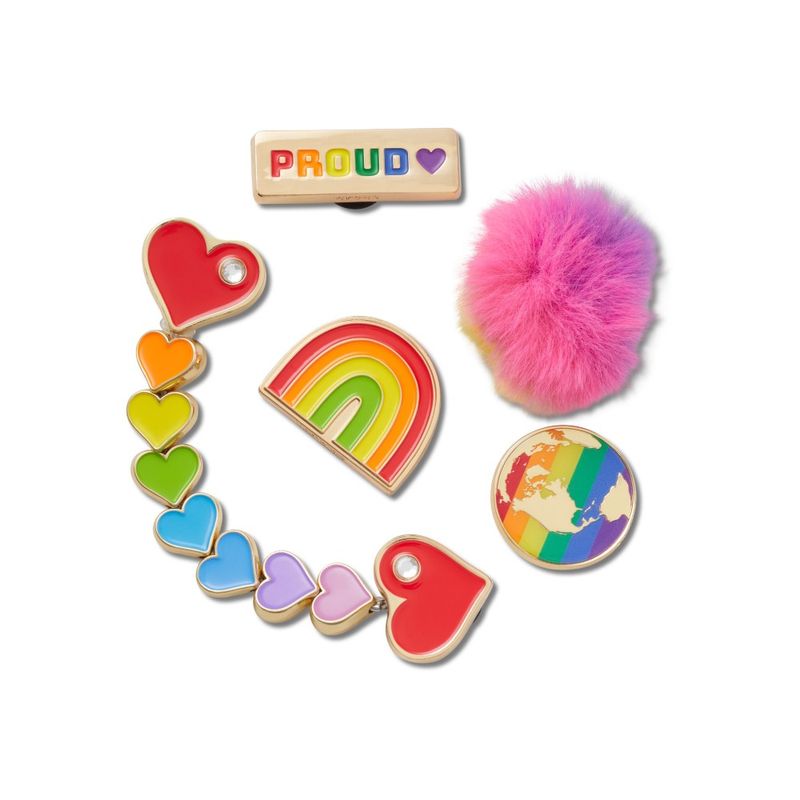 Jibbitz™ Orgulho Pack com 5 Peças UNICO