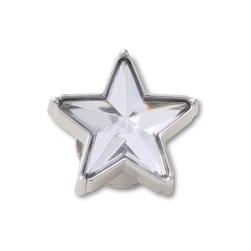 Jibbitz™ Estrela Brilhante de Gema Prateada UNICO - imagem 1
