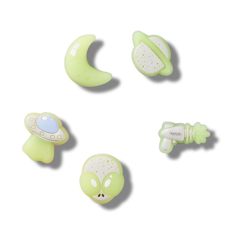 Jibbitz™ Espaço Brilham no Escuro Pack Com 5 Peças UNICO