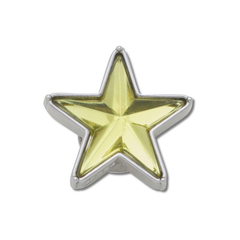 Jibbitz™ Estrela de Jóias SMT Verde e Prata UNICO - imagem 1