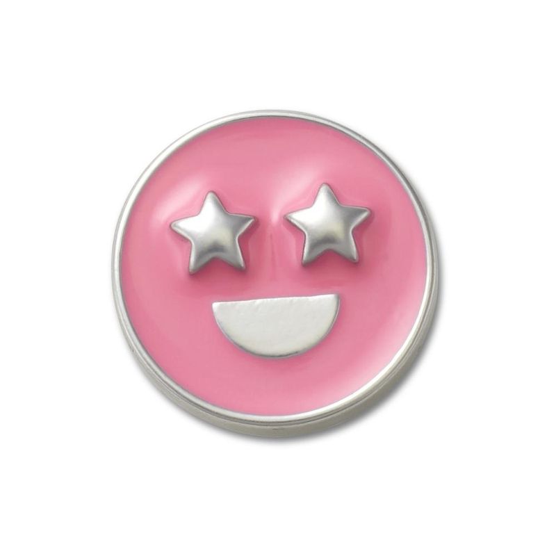 Jibbitz™ Rosto de Esmalte Rosa UNICO - imagem 1
