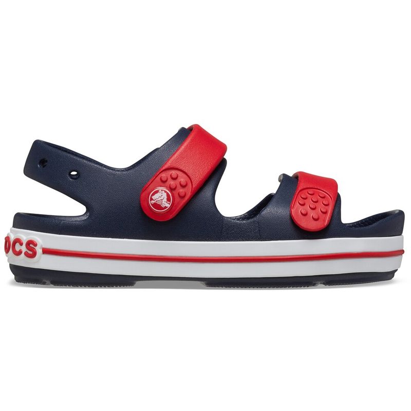Sandália Crocs Crocband Cruiser Sandal Juvenil NAVY/VARSITY RED