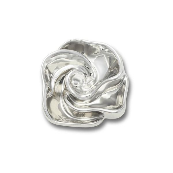 Jibbitz™ Espiral de Flor Prateada UNICO - imagem 1