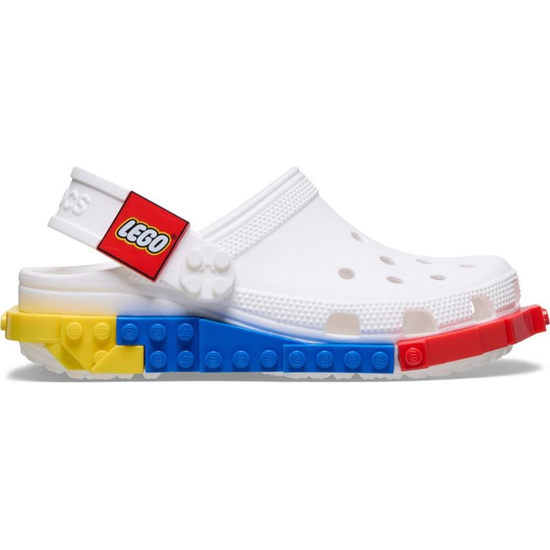 Sandália Crocs Lego System Clog Juvenil WHITE