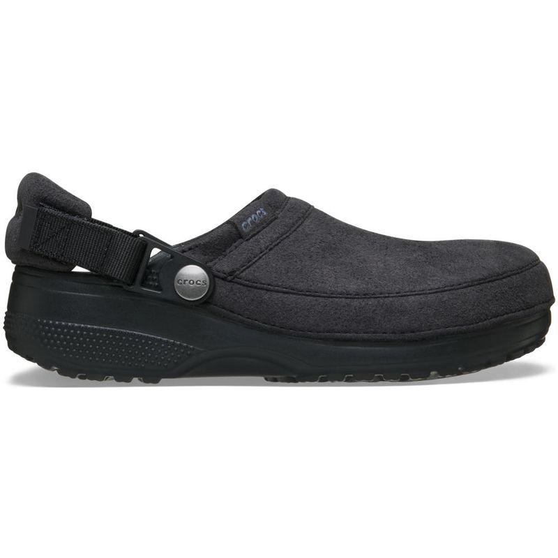 Sandália Crocs Classic Crafted Vegan Suede Clog BLACK
