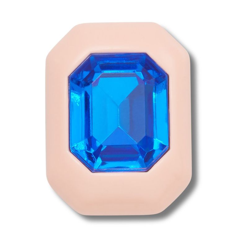 Jibbitz™ Retângulo Rosa com Pedra  UNICO