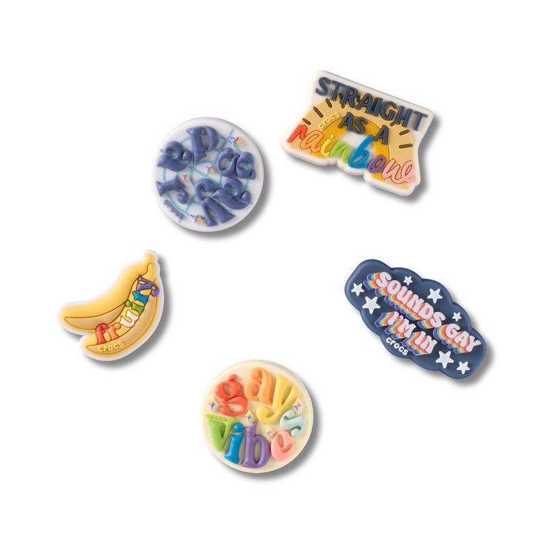 Jibbitz™ Orgulho Irreverente Pack Com 5 Peças UNICO - imagem 1