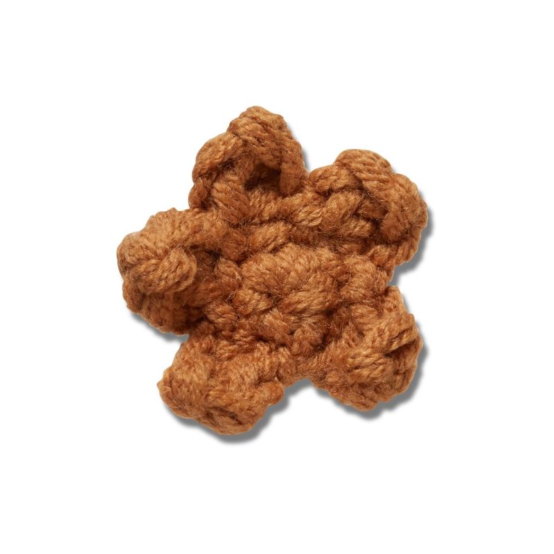 Jibbitz™ Estrela Marrom Crochê Artesanal UNICO