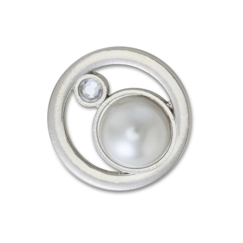 Jibbitz™ Anel de Prata Com Pérola UNICO