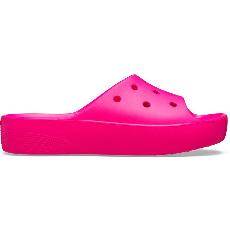 Chinelo Crocs Classic Platform Slide PINK CRUSH