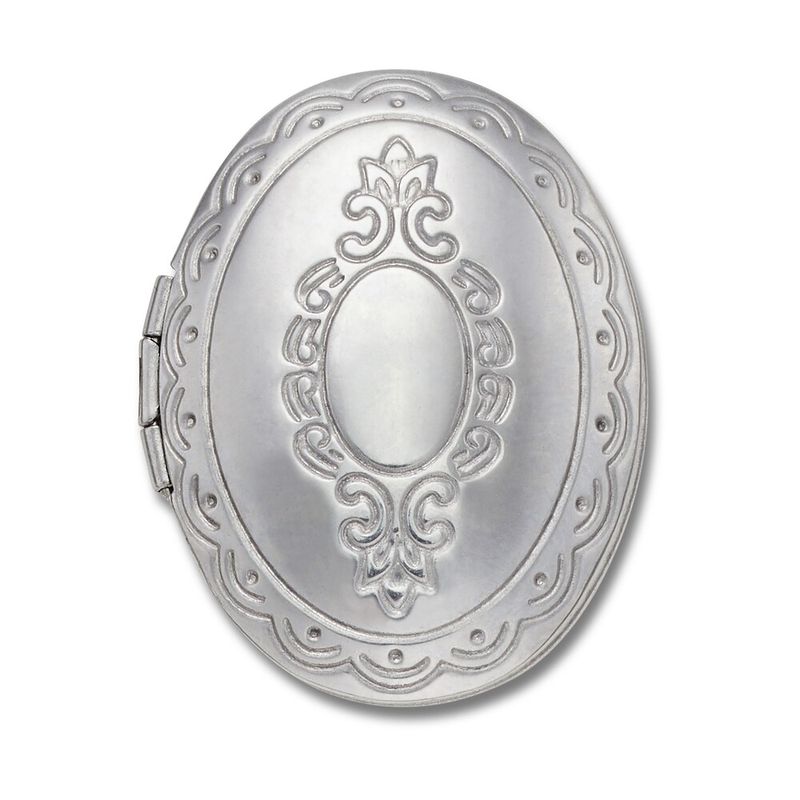 Jibbitz™ Relicário Oval Prateado - imagem 1