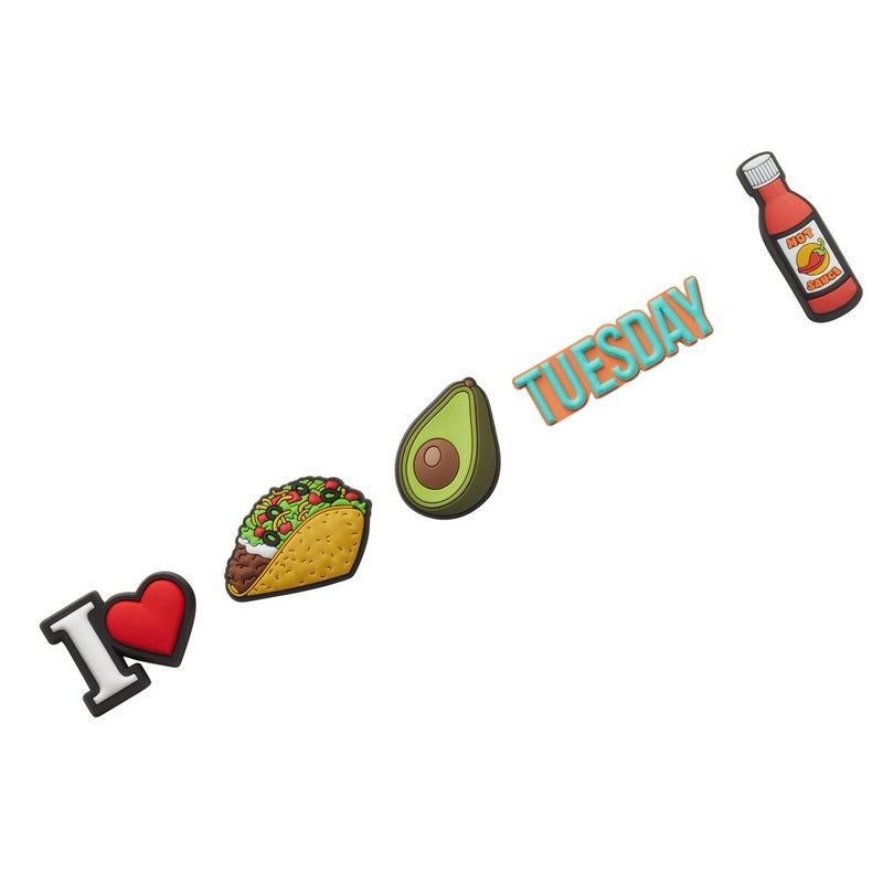 Jibbitz™ Taco Tuesday Pack com 5 Peças UNICO