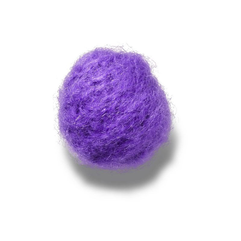 Puff de Mohair Roxo - imagem 1