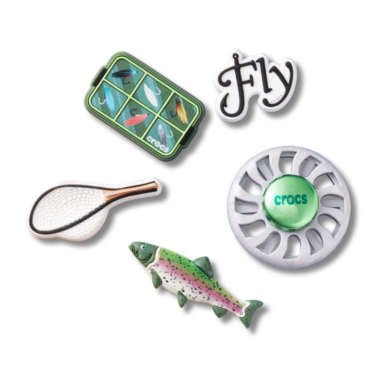 Jibbitz™ Acessórios de Pesca Pack com 5 Peças UNICO