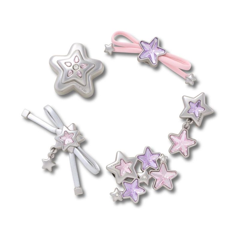 Jibbitz™ Estrelas e Laços Pack Com 5 Peças UNICO