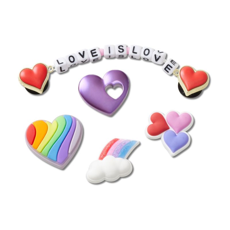 Jibbitz™ Orgulho Love Pack com 5 Peças UNICO - imagem 1