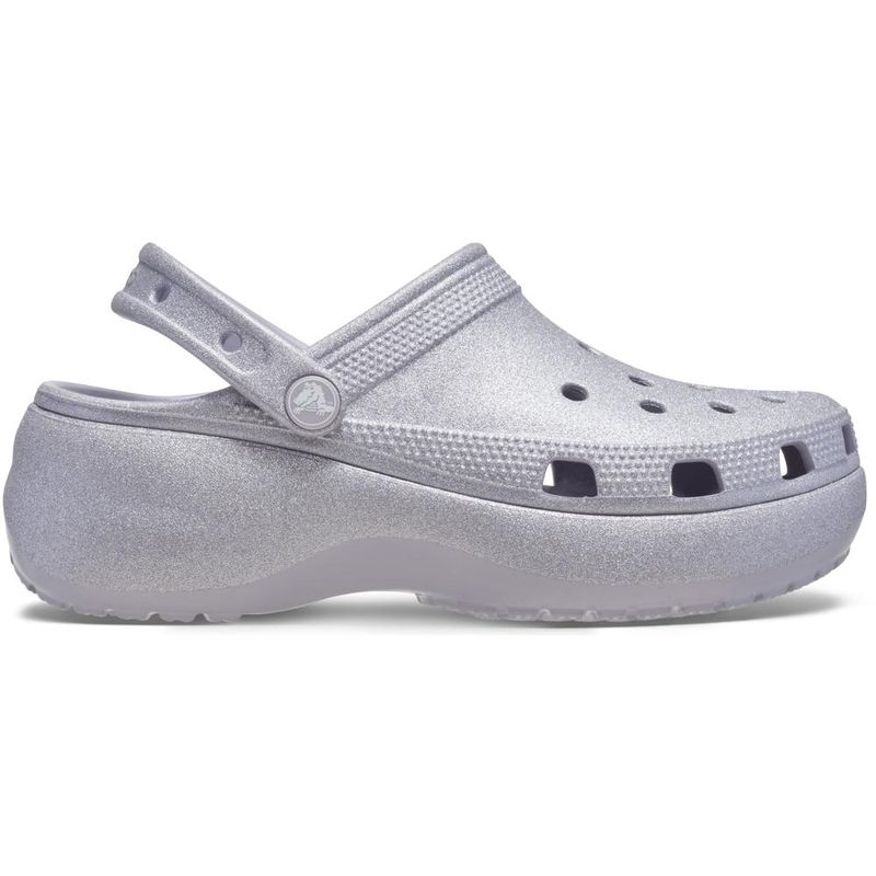 Sandália Crocs Classic Platform Glitter Clog W MAUVE MIST - imagem 1