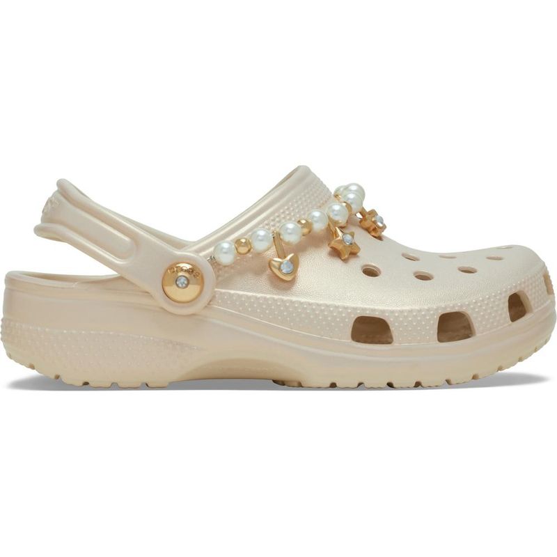 Sandália Crocs Classic Pearl Bracelet Clog Juvenil FRAPPÉ