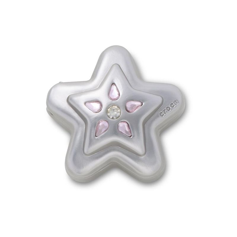 Jibbitz™ Medalhão Estrela de Prata UNICO - imagem 1