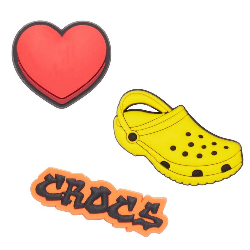 Jibbitz™ I Love Crocs Pack com 3 Peças
