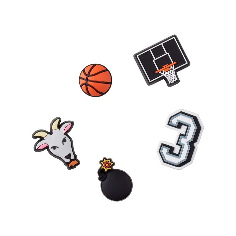Jibbitz™ Basketball Star Pack com 5 unidades