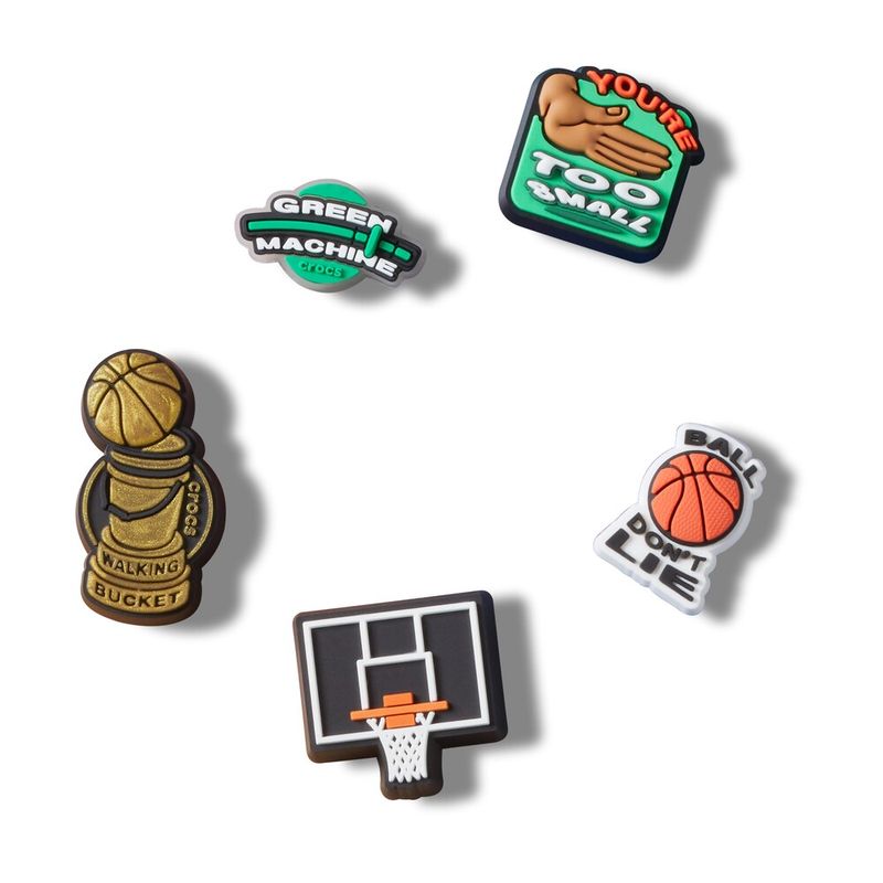 Jibbitz™ Basketball Gamer Pack com 5 Peças UNICO