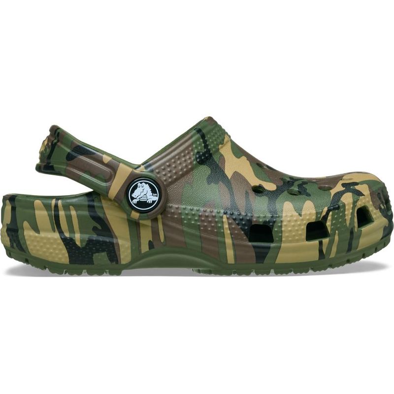 Sandália Crocs Classic Camouflage Clog Infantil ARMY GREEN/MULTI