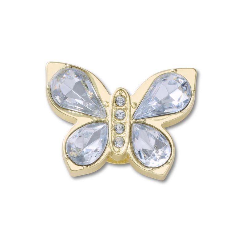 Jibbitz™ Borboleta Dourada Com Gemas UNICO - imagem 1