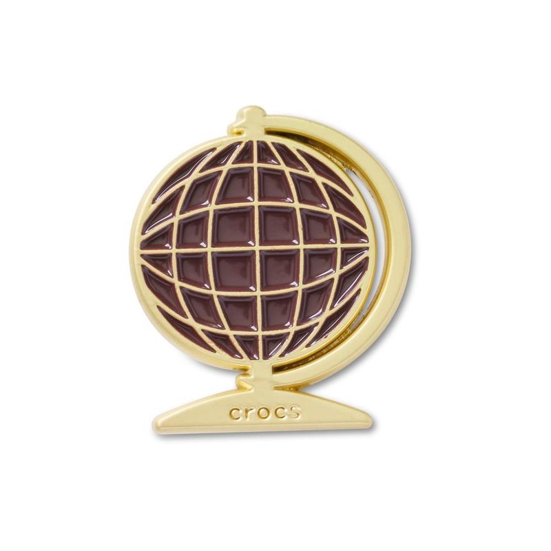 Jibbitz™ Globo Retrô Marrom UNICO - imagem 1
