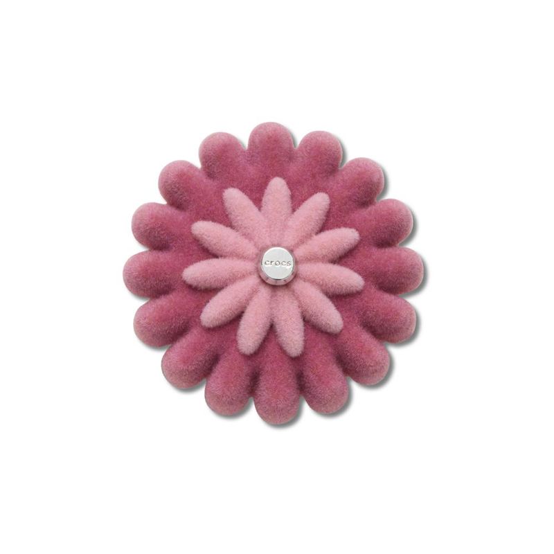 Jibbitz™ Flor de Veludo Rosa UNICA - imagem 1