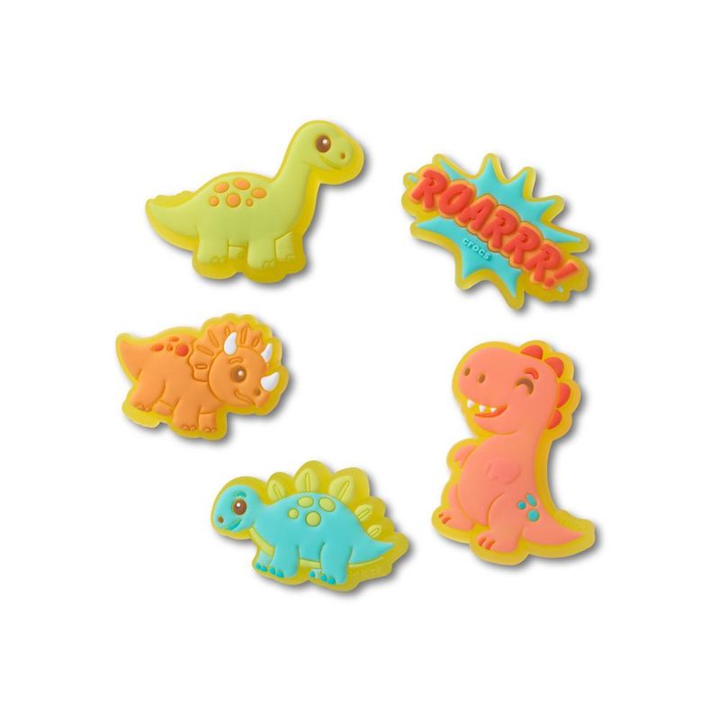Jibbitz™ Dinossauros Pequenos Com Led Pack Com 5 Peças UNICO - imagem 1