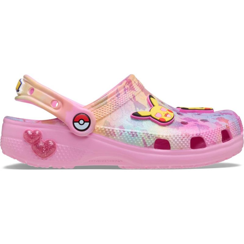Sandália Crocs Pokemon Pikachu Pink Classic Clog Juvenil MULTI